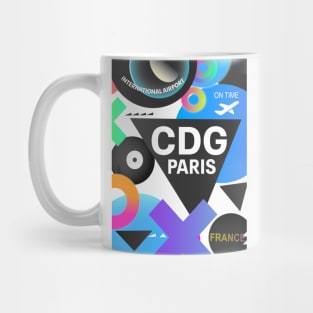 CDG airport Paris Mug